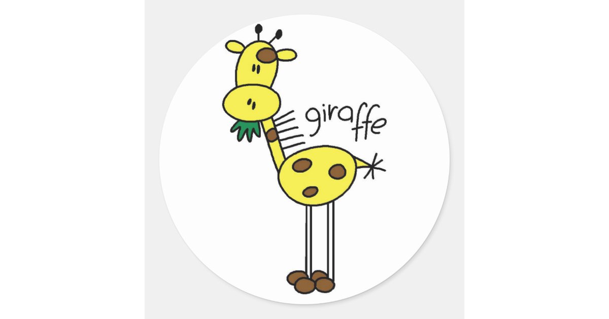giraffe stick drawing