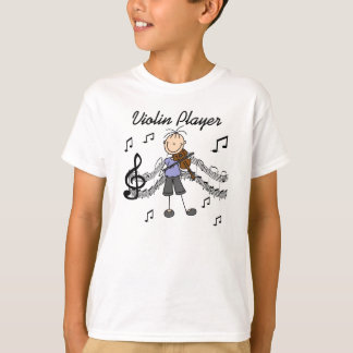 Stick Figure Girl Violin Player T-shirts and Gifts