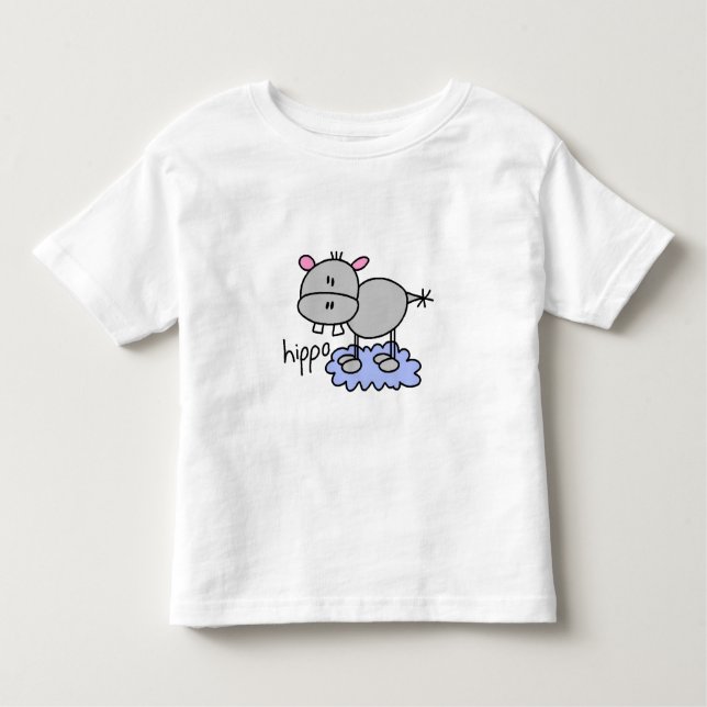 Stick Figure Hippo T-shirts and Gifts (Front)