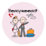 Stick Figure Honeymooner T-shirts and Gifts Classic Round Sticker