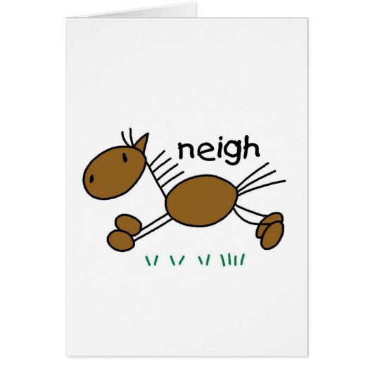 Stick Figure Horse Tshirts and Gifts (Front)