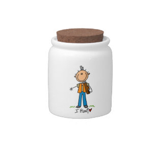 Stick Figure Hunter Candy Jar