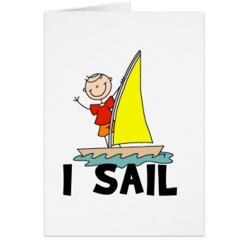 Stick Figure I Sail T-shirts And Gifts by stick_figures at Zazzle