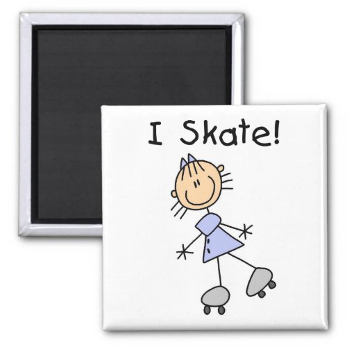 Stick Figure I Skate Tshirts and Gifts Magnet