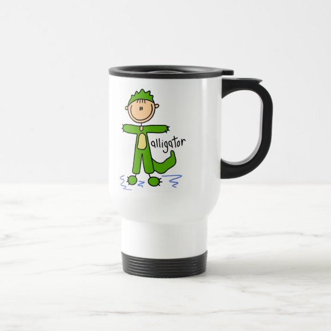 Stick Figure In Alligator Suit Mug (Right)