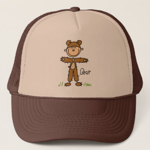 Stick Figure In Bear Suit Hat