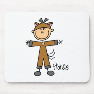 Stick Figure In Horse Suit Mousepad