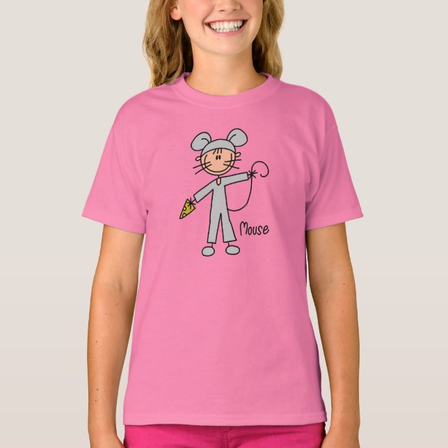 Stick Figure In Mouse Suit Shirt (Front)