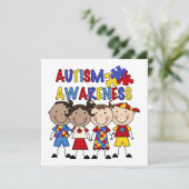 Stick Figure Kids Autism Awareness (Standing Front)