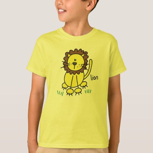 Stick Figure Lion T_shirts