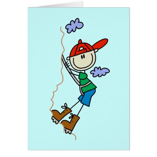 Stick Figure Mountain Climbing Tshirts and Gifts (Front)