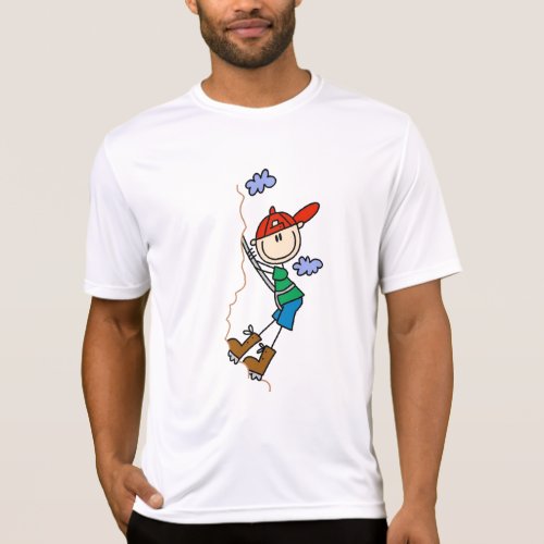 Stick Figure Mountain Climbing Tshirts and Gifts