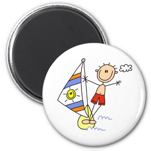 Stick Figure Parasailing Magnets