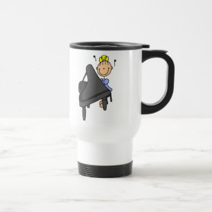 Stick Figure Piano Mug
