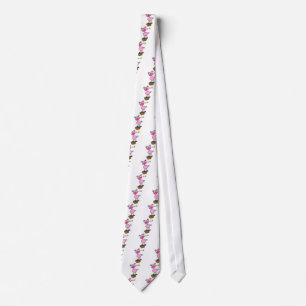 Stick Figure Pig Tshirts and Gifts Neck Tie