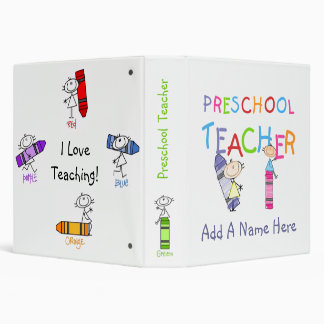 Stick Figure Preschool Teacher Binder
