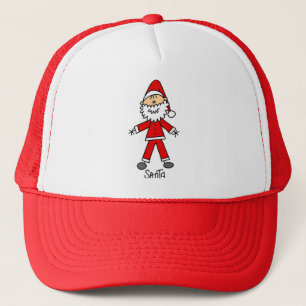 Stick Figure Santa Claus Tshirts and Gifts Trucker Hat