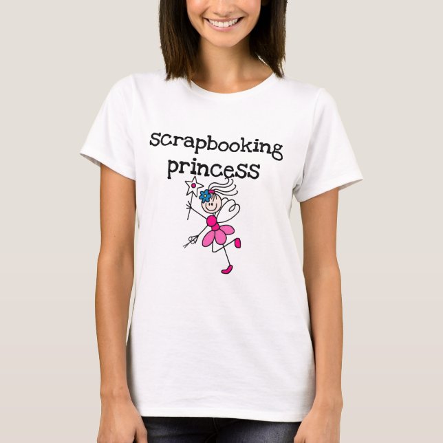 Stick Figure Scrapbook Princess Tshirts and Gifts (Front)