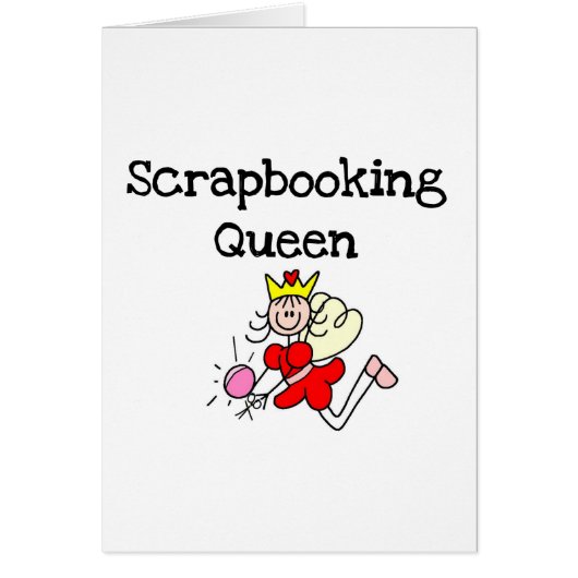 Stick Figure Scrapbook Queen Cards (Front)