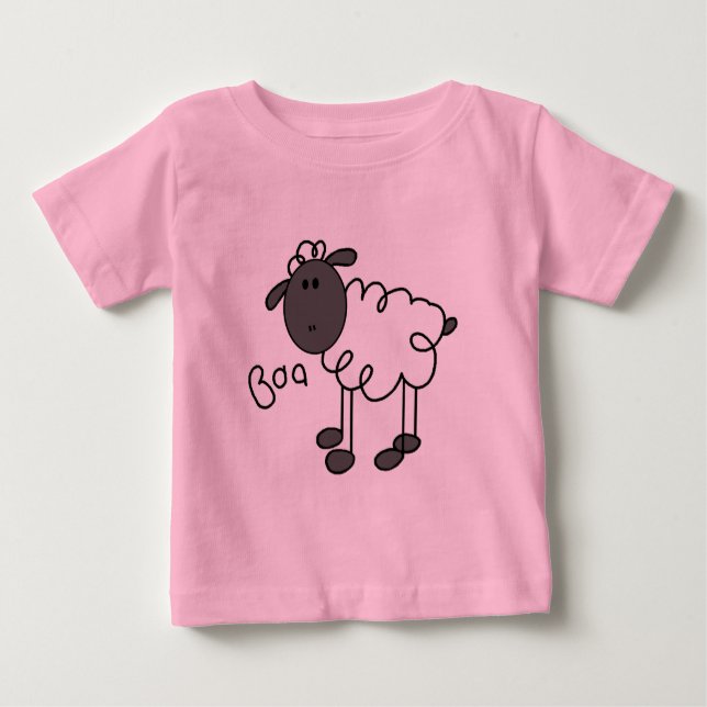 Stick Figure Sheep Tshirts and Gifts (Front)