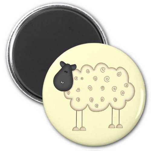 Stick Figure Sheep tshirts and Gifts Magnet