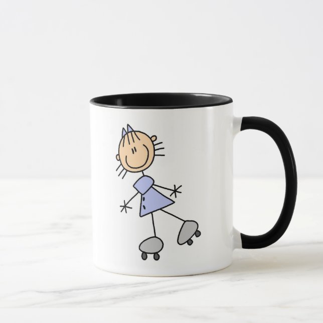 Stick Figure Skating Mug (Right)