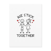 Stick Figure Stickman Couples Valentines Day Love