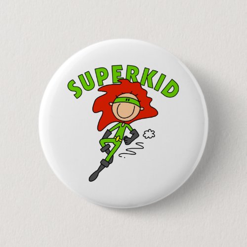 Stick Figure SuperKid Button