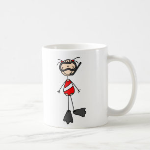 Stick Figure Swimming Mug