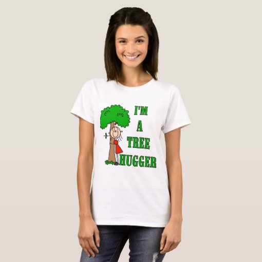 Stick Figure Tree Hugger Tshirts and Gifts Zazzle