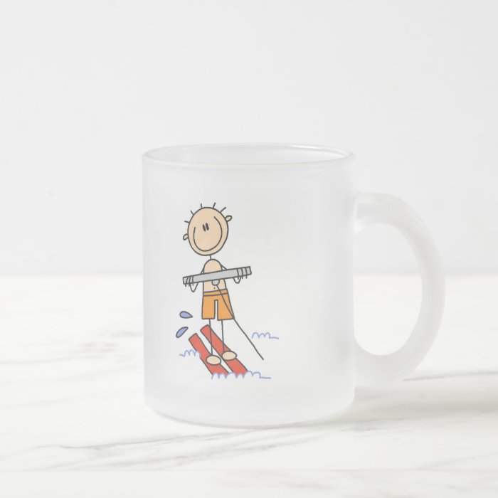 Stick Figure Water Skiing Tshirts and gifts Mugs