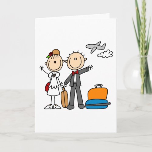 Stick Figure Wedding Honeymoon T_shirts and Gifts Card
