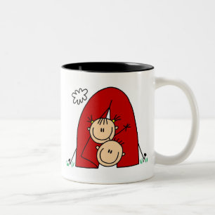 Stick Figures Camping Tent Mug