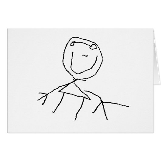 Stick Figures Cards (Front Horizontal)
