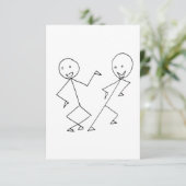 Stick Figures Dancing (Standing Front)