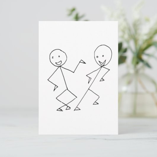 Stick Figures Dancing (Standing Front)