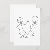 Stick Figures Dancing (Front/Back)