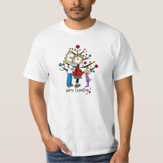 Stick Figures Expectant Parents Girl T-Shirt