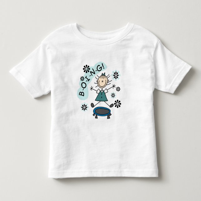 Stick Girl on Trampoline T-shirts and Gifts (Front)