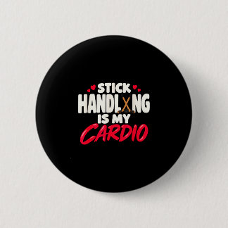 Stick handling is cardio hockey players ice hockey button