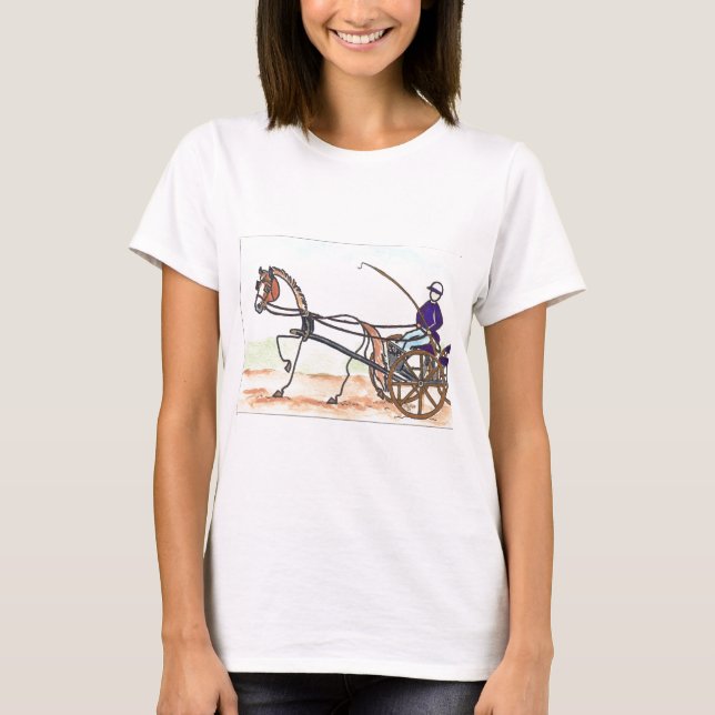 STICK HORSE Carriage Driving T-Shirt (Front)