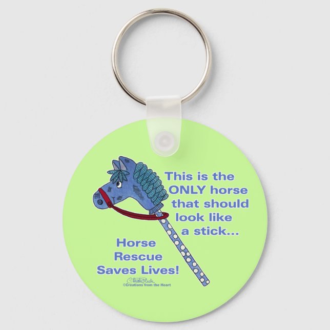 Stick Horse Keychain (Front)