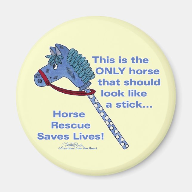 Stick Horse Magnet (Front)