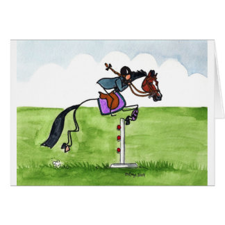 STICK HORSE Pony Showjumping Cards