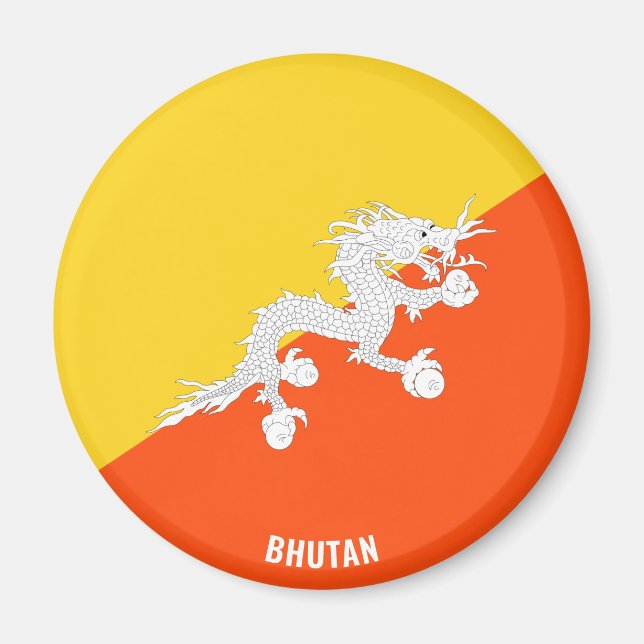 "Stick It" Charming Bhutan Patriotic Magnet (Front)