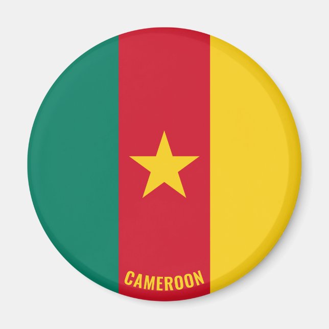 "Stick It" Charming Cameroon Patriotic Magnet (Front)