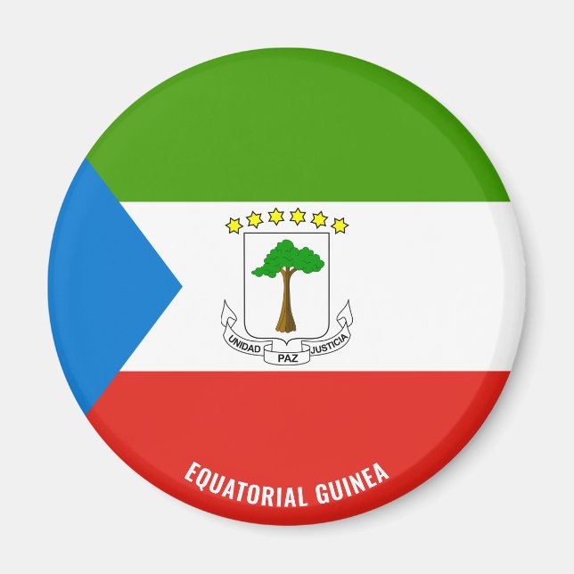 "Stick It" Charming Equatorial Guinea Patriotic Magnet (Front)