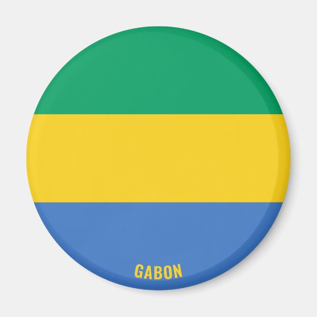 "Stick It" Charming Gabon Patriotic Magnet (Front)