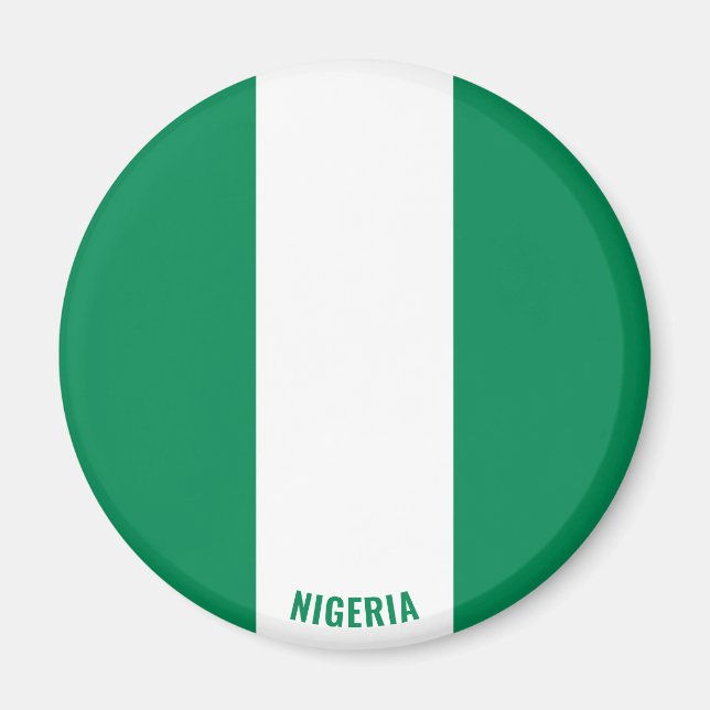 "Stick It" Charming Nigeria Patriotic Magnet (Front)