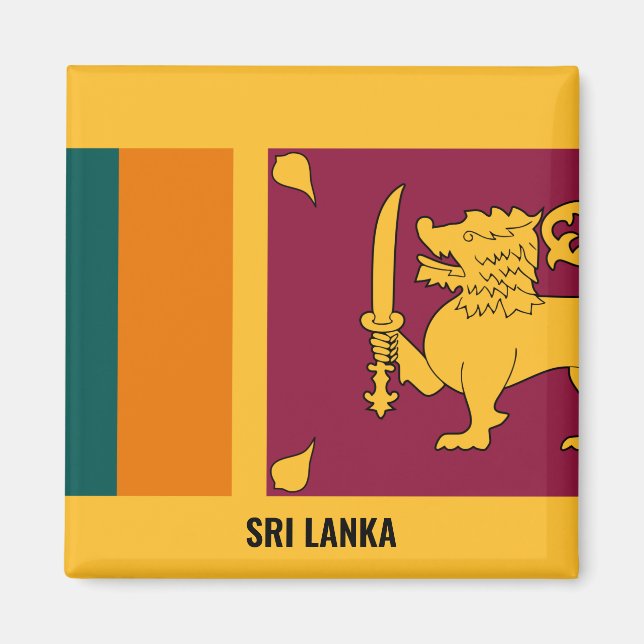 "Stick It" Charming Sri Lanka Patriotic Magnet (Front)